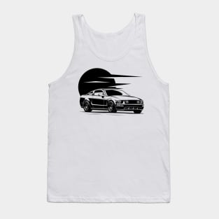 Ford Mustang pony GT 2005 illustration graphics Tank Top